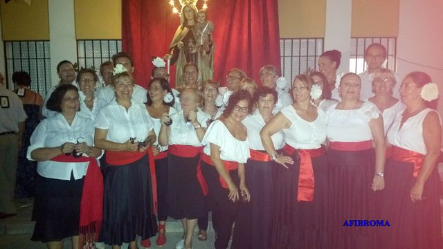 Entrega floral a la Virgen del Carmen AFIBROMA