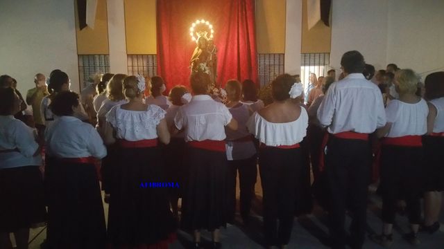 Entrega floral a la Virgen del Carmen AFIBROMA